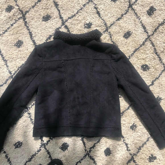 URBAN OUTFITTERS BLACK FAUX SUEDE JACKET - Picture 2 of 3